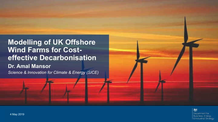 modelling of uk offshore wind farms for cost