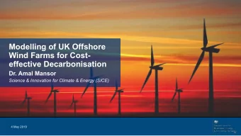 Modelling of UK Offshore  Wind Farms for Cost-  Insert image  (Send backwards un4l  image appears