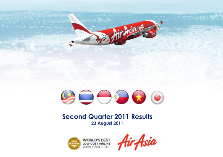 second quarter 2011 results
