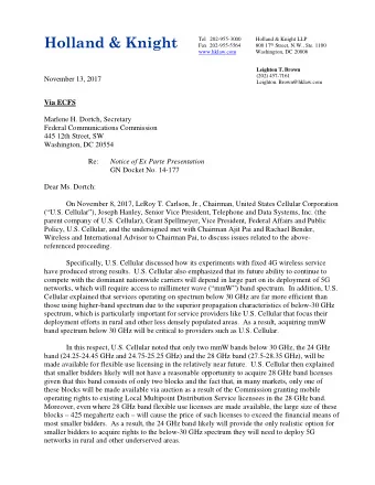 U.S. Cellular therefore urged the Commission to ensure that smaller bidders have a  reasonable