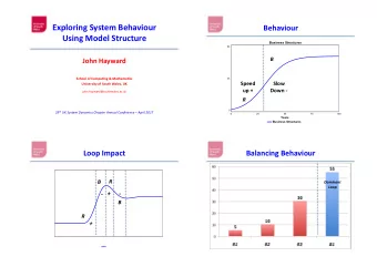 Using Model Structure  Business Structures  6k  B  John Hayward  School of Compu?ng &amp;