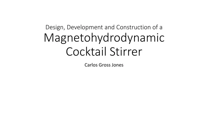 cocktail stirrer