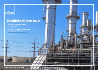 Smithfield site tour  For clients of Morgan Stanley  7 November 2019  For more information please