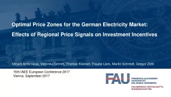 Optimal Price Zones for the German Electricity Market:  Effects of Regional Price Signals on