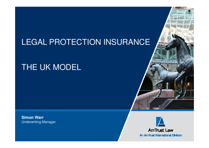 legal protection insurance the uk model