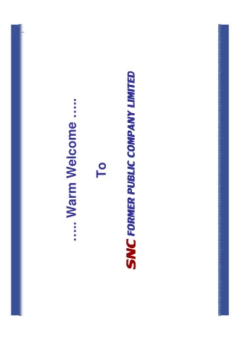 .. Warm Welcome ..  To  WHO WE ARE  2  T  T  he  Inte rna tiona l L  he  Inte rna tiona l L