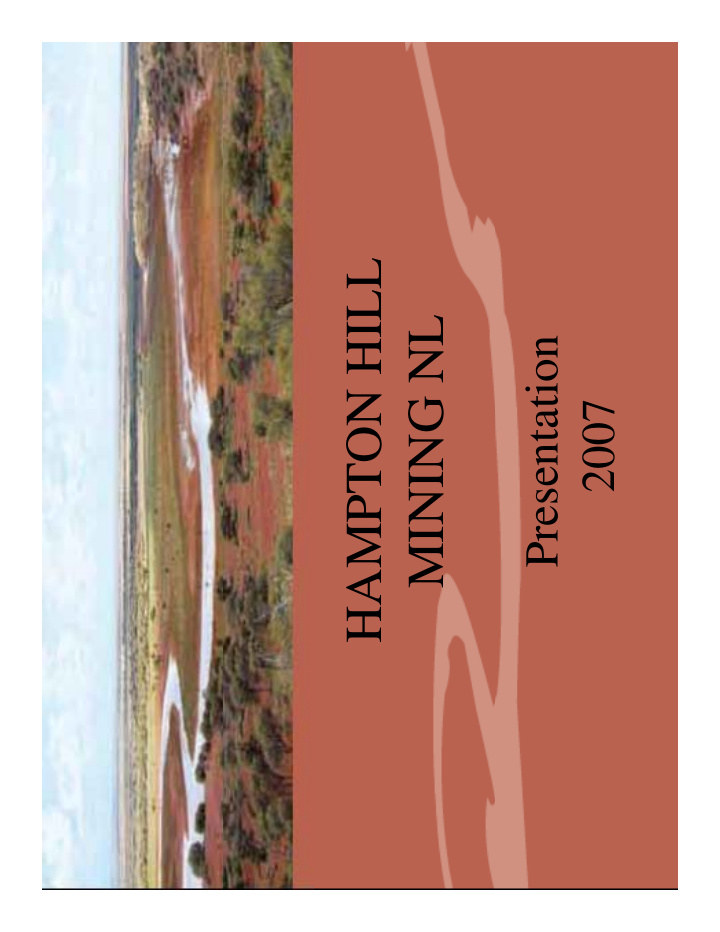 hampton hill mining nl