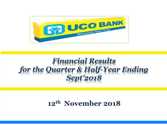 12 th November 2018  Terminal Business Mix [ Amt. in ` ` Crore]  Y-o-Y Variation  Sl.  No.