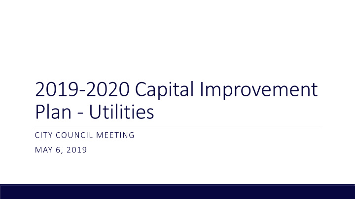 2019 2020 capital improvement