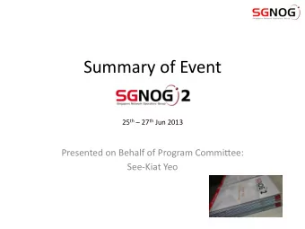 IntroducGon    Assemble  network  engineers  and  like-minded