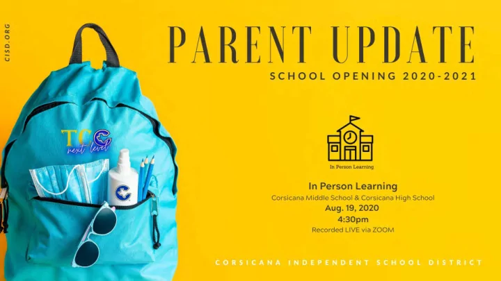 we are all in this together a complete school opening