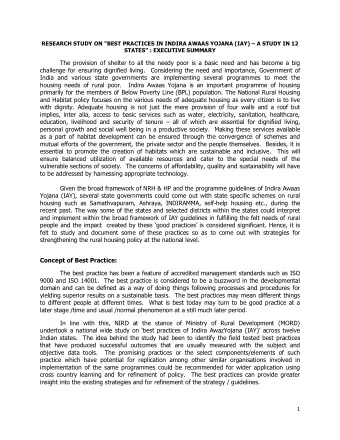 The provision of shelter to all the needy poor is a basic need and has become a big  challenge for