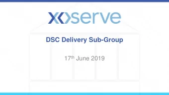 DSC Delivery Sub-Group 17 th June 2019  Agenda (1)  Item  Title  Document Ref  Lead  Action