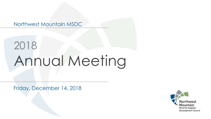 annual meeting