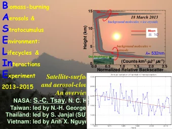 Global frequency distribution of Smoke in the presence of Clouds* Aug. 2007-2015, 5  x 5