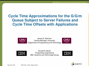 Cycle Time Approximations for the G/G/m  Queue Subject to Server Failures and  Cycle Time Offsets