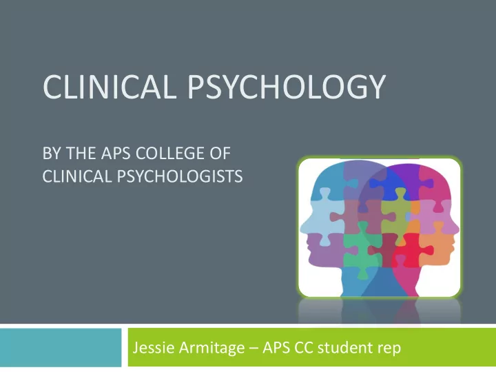clinical psychology