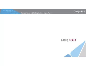 Five Year Plan  (FY1  7/1  8 to FY21  /22)  - Oct 201  6 -  1  Age  Agenda  nda  Schedule