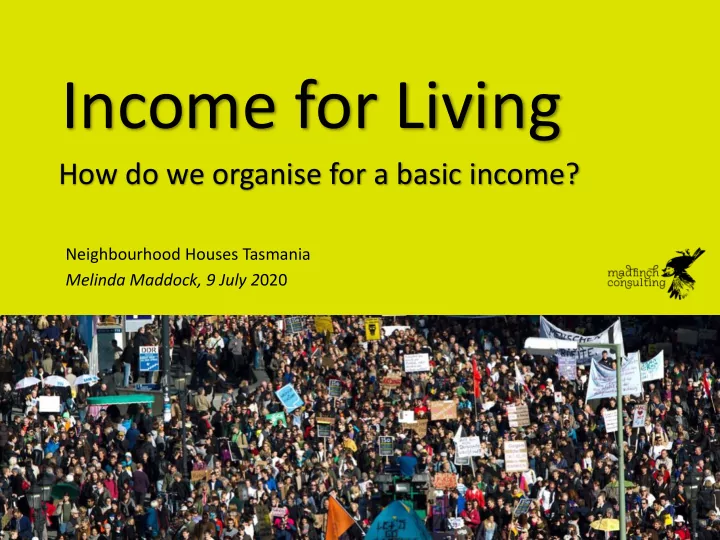 income for living