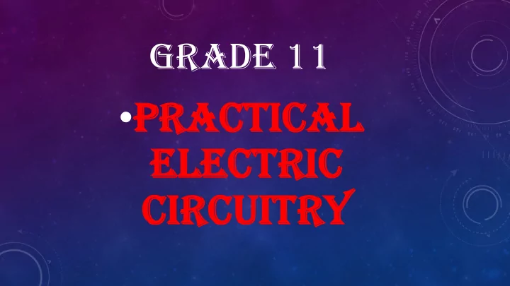 uses of electricity