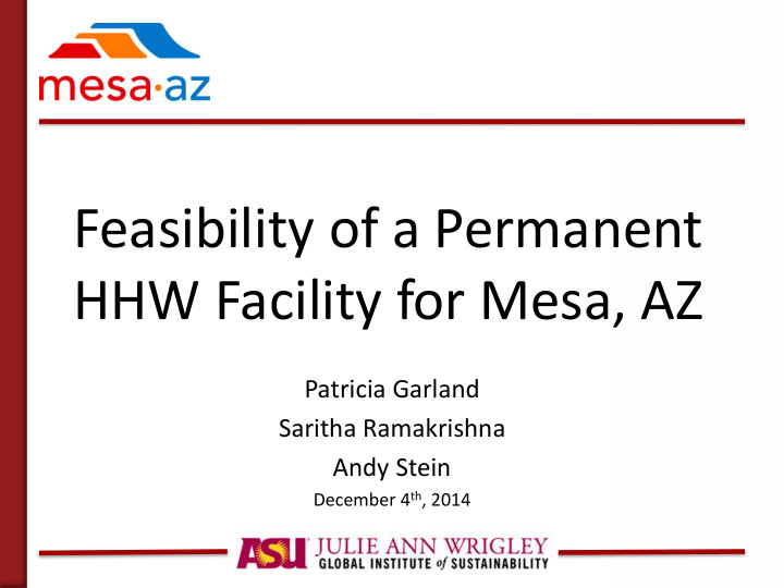 hhw facility for mesa az