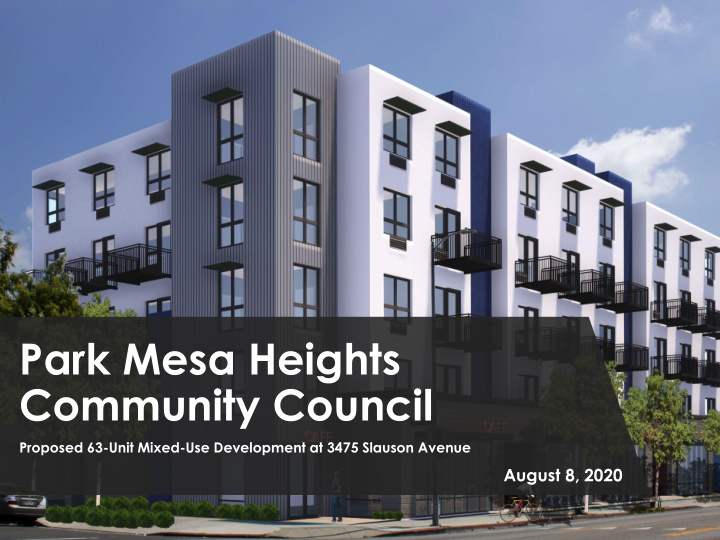 park mesa heights community council