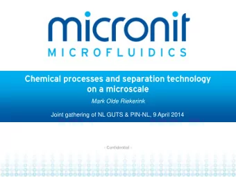 Chemical  emical proces  cesses  ses an  and separ  arat  atio  ion  n te  techno  hnology  logy