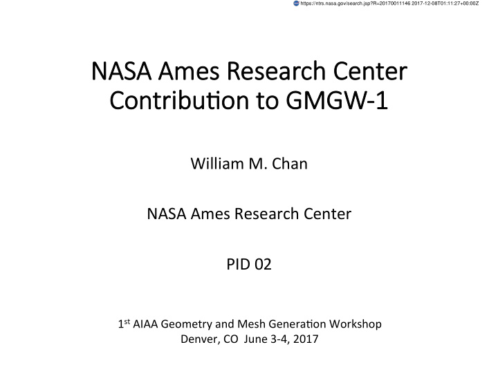 nasa ame mes research center con contribu4on on t to gm o