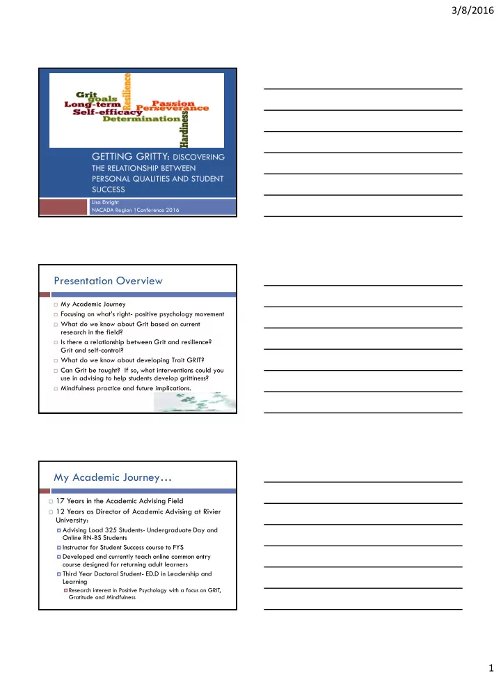 presentation overview