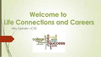 Mrs. Lipinski  C10  About Mrs. Crystal Lipinski  University of Illinois @ Urbana-Champaign