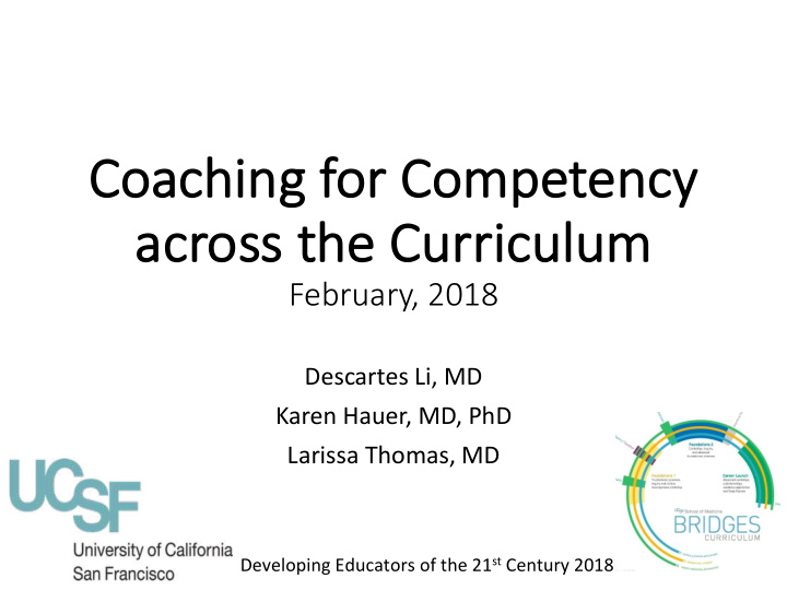 coa coaching for or com competency acr across t the c he