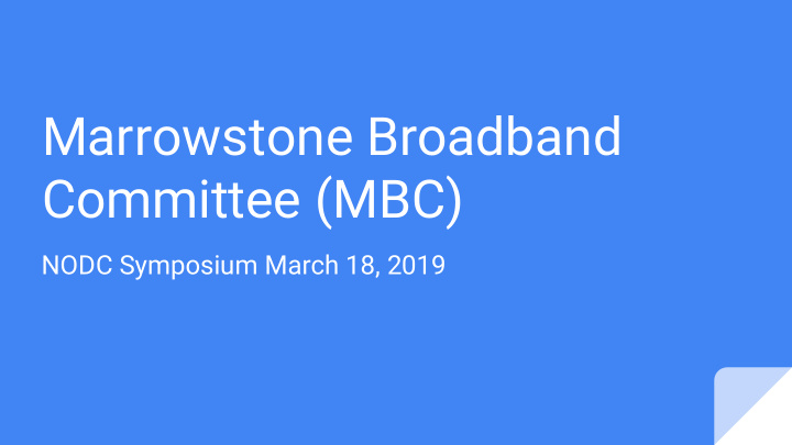 marrowstone broadband committee mbc
