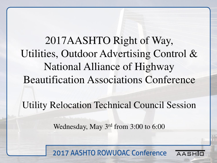 2017aashto right of way