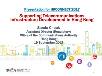 Sup  uppo  porting  ting Tel  elec  ecom  ommu  munic  nicati  ations  ons  In  Infra  rastruct