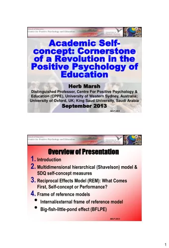 2  2  Multidimens  Multidimensional  ional  Hier  Hierar  archical  hical  (Sha  (Shavelson)