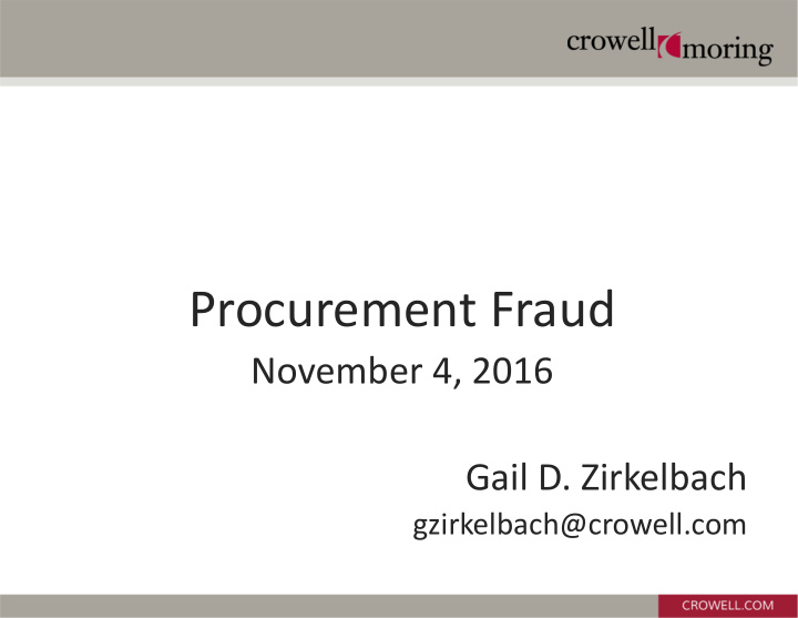 procurement fraud