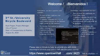 Welcome /  Bienvenidos  Welcome /  Bienvenidos ! Asistentes: use subt  tulos en vivo