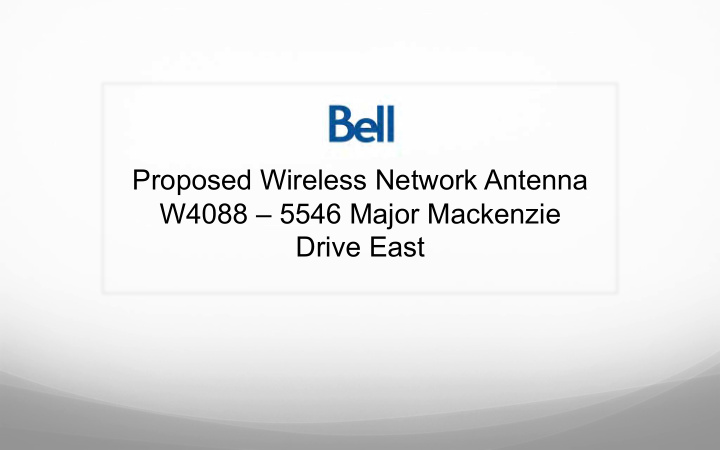 proposed wireless network antenna w4088 5546 major