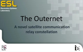 The Outernet  A novel satellite communication  relay constellation  Increased number of CubeSat