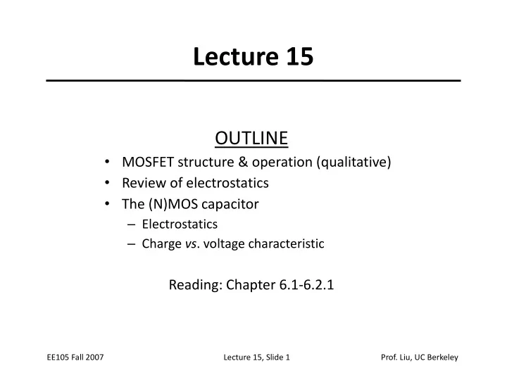 lecture 15