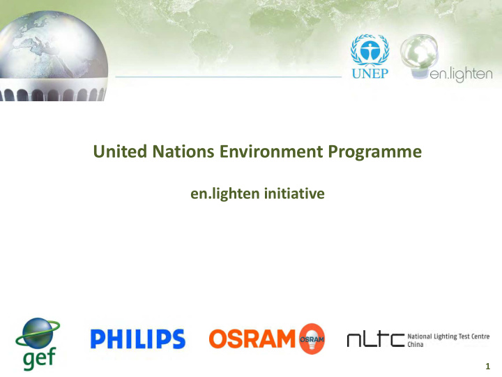 united nations environment programme