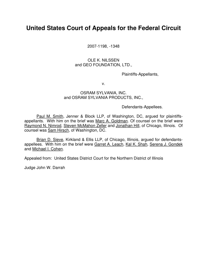 united states court of appeals for the federal circuit