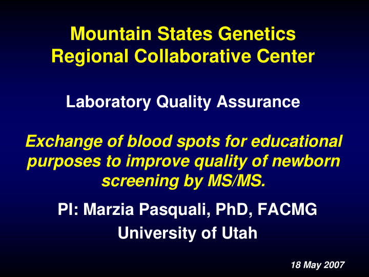mountain states genetics regional collaborative center