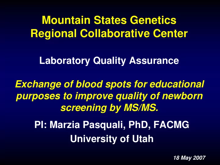 mountain states genetics regional collaborative center