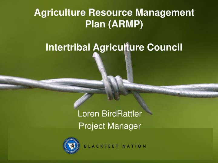 agriculture resource management