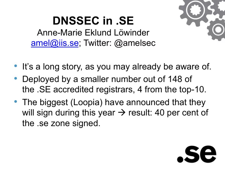 dnssec in se