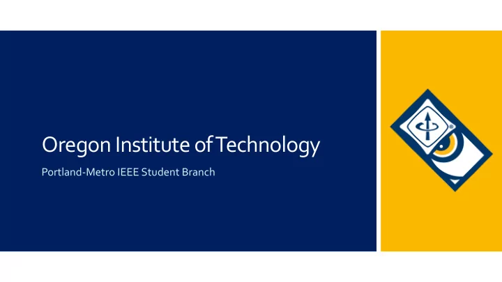 oregon institute of technology