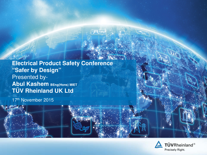 electrical product safety conference safer by design