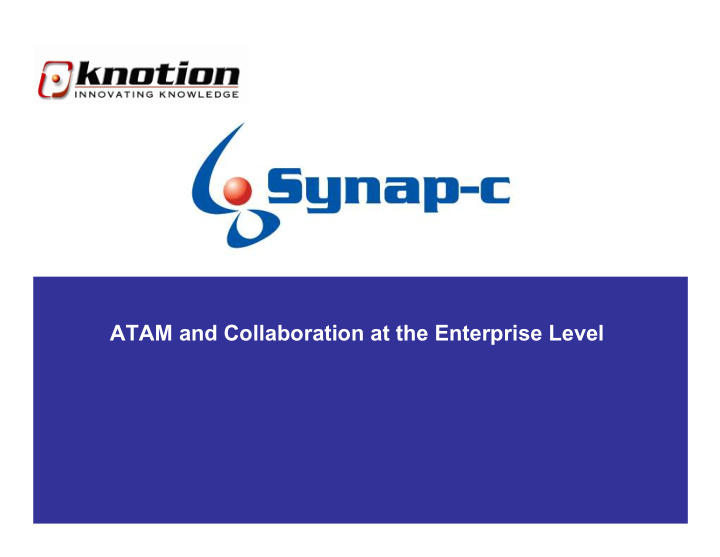 eap atam and collaboration at the enterprise level