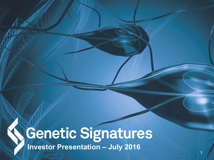 investor presentation july 2016